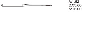 Игла Organ Needles DBx1 № 60/8